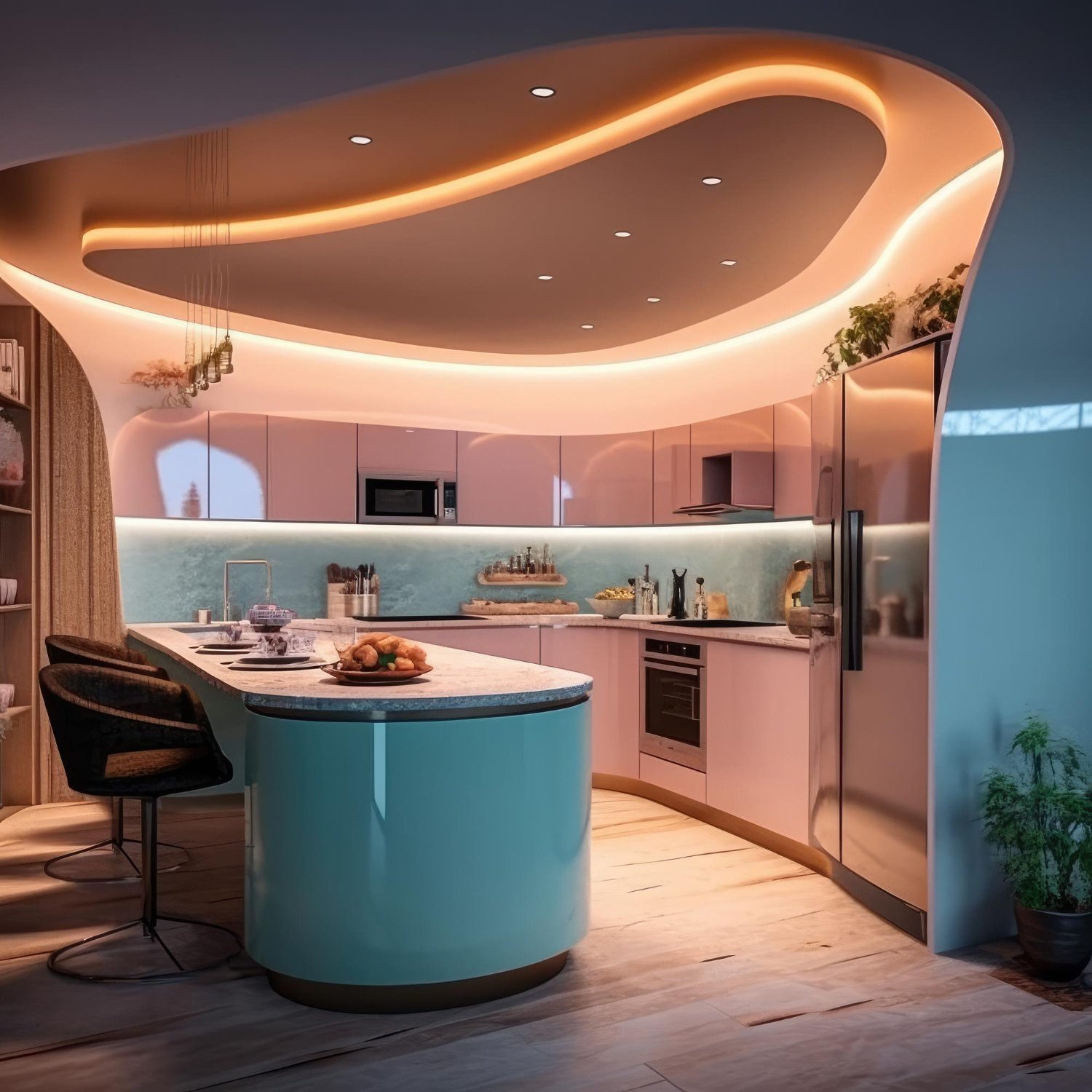 Residential Kitchen Design Render