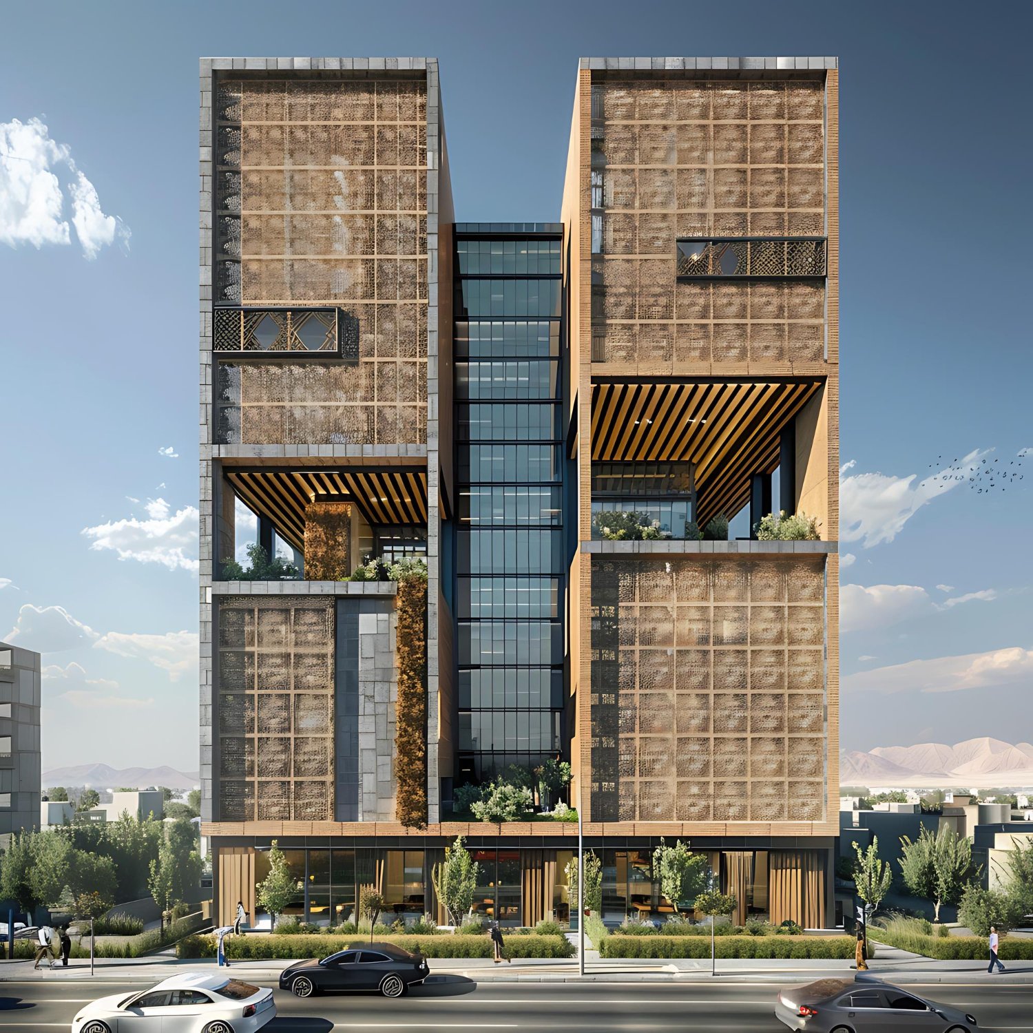 Full Building Exterior Render