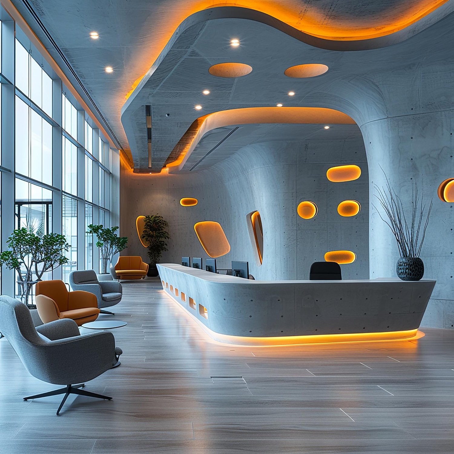 Corporate Office Reception Design