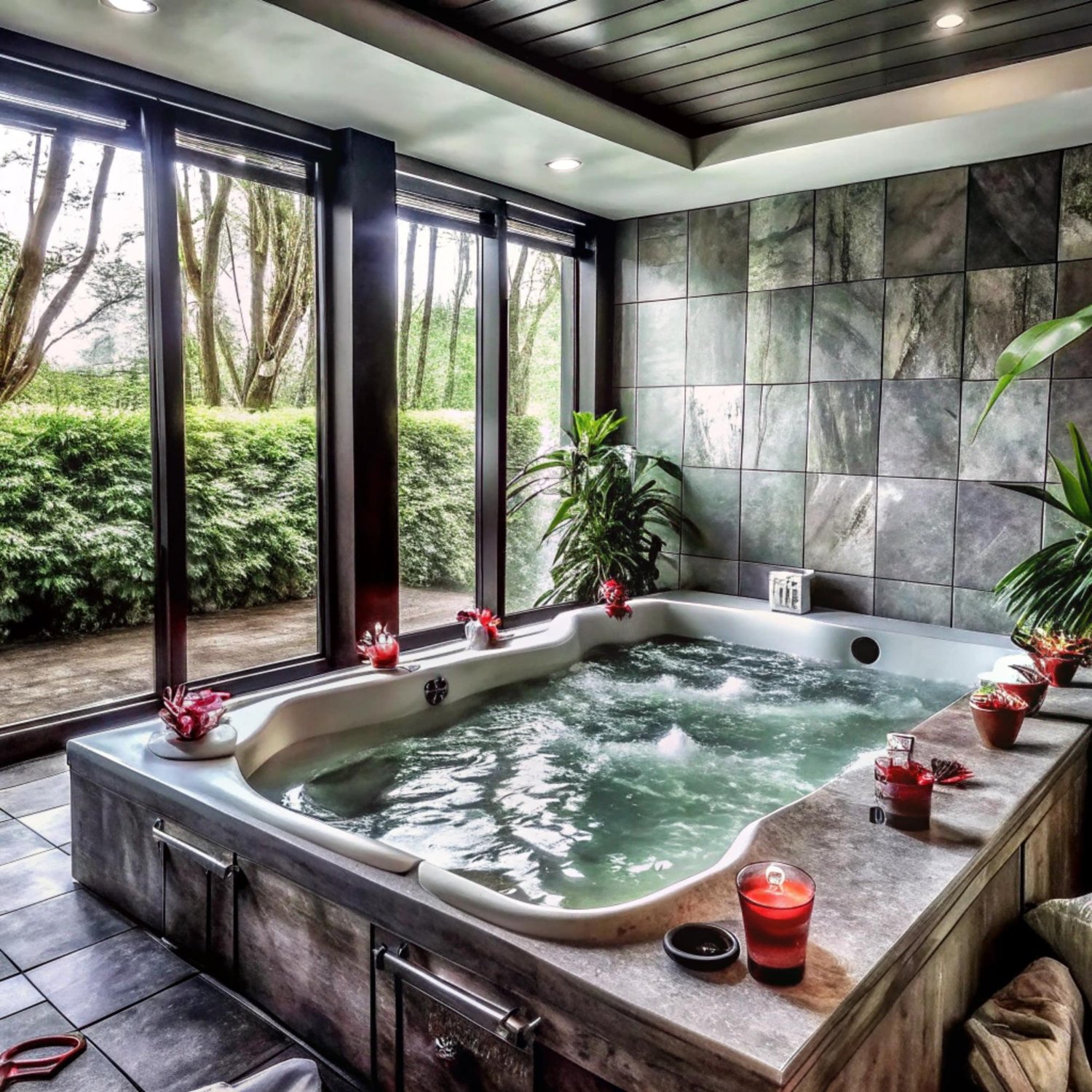 Indoor Spa & Jacuzzi Zone