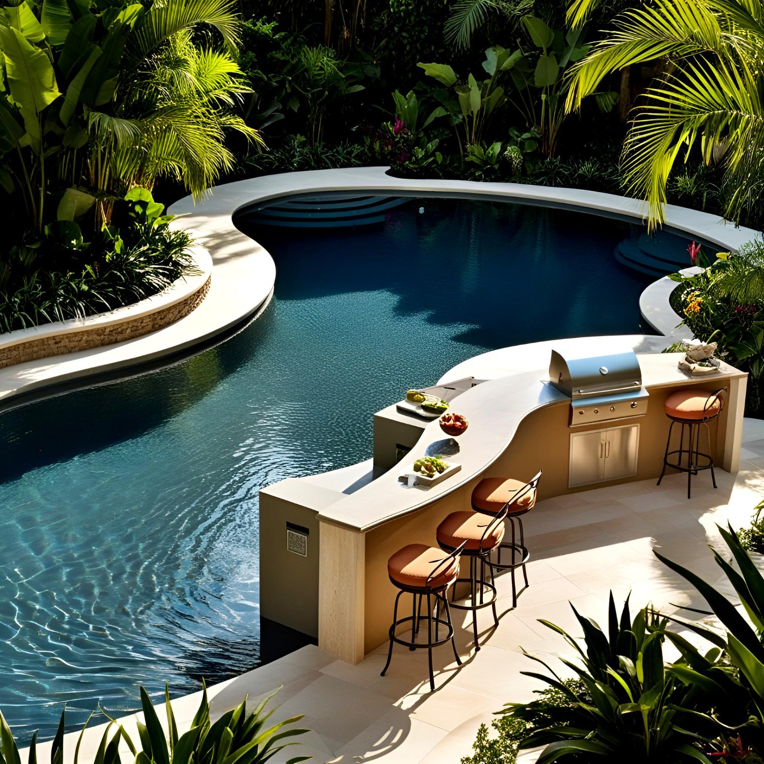 Contemporary Garden Pool